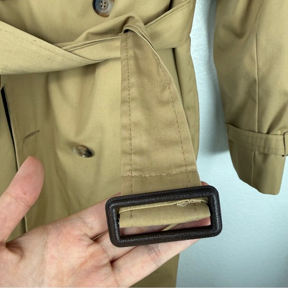 Clipper Mist vintage Classic Tan Trench Coat size 40 - Picture 3 of 14